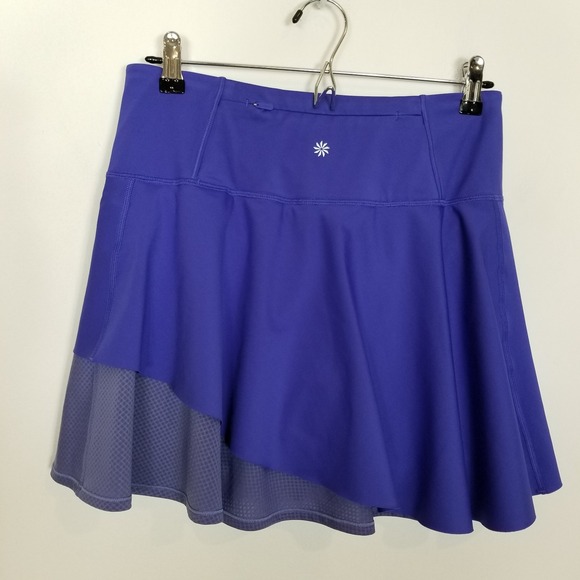 Athleta Ace Mesh Skort Size S Women Lazurite Blue Mini Skirt Athletic Gym Tennis - Picture 3 of 8